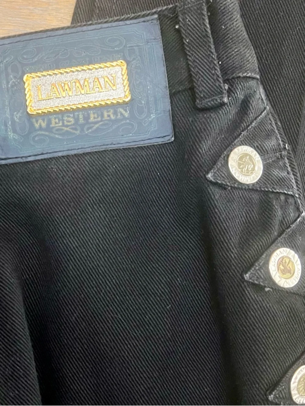 Vintage Lawman Western Jeans Womens 11/12  Relaxed Fit High Rise Cowboy Chix 90s - Picture 2 of 11